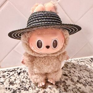 Labubu Doll Straw Hat-Doll Clothing